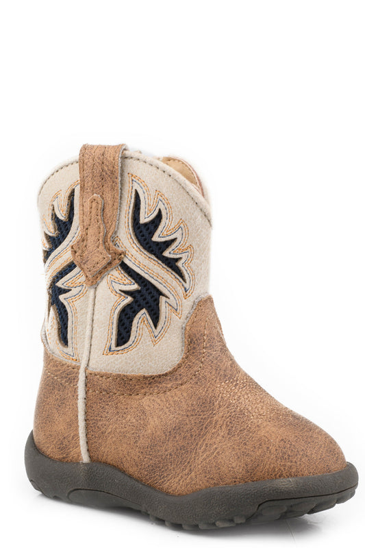 Infants Boys Roper Navy Mesh Western Draftmaster Cowbabies