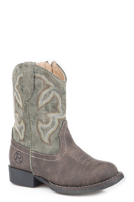 Boys Toddler Brown Vamp With Green Shaft