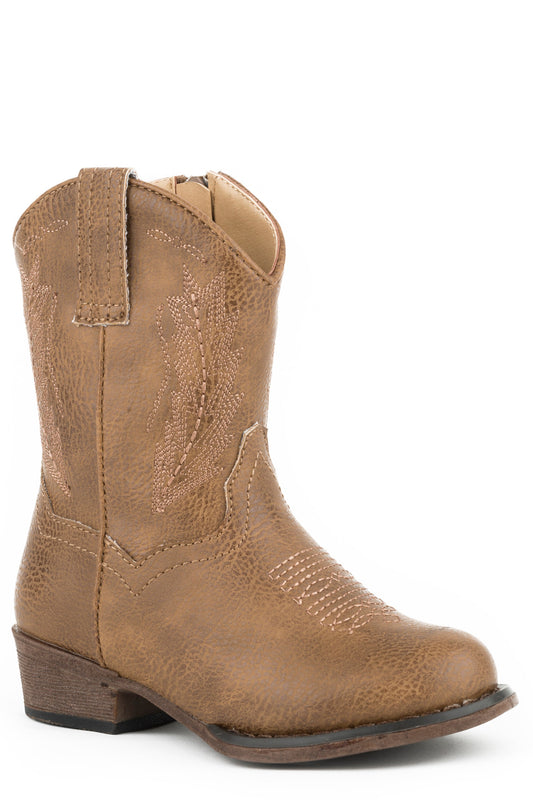 Boys Toddler All Over Tan With Western Emboidery