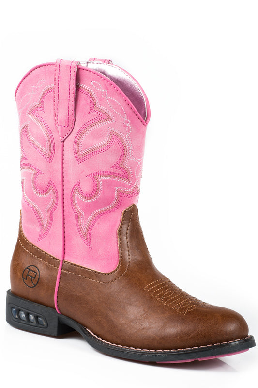 Little Girls Tan And Pink