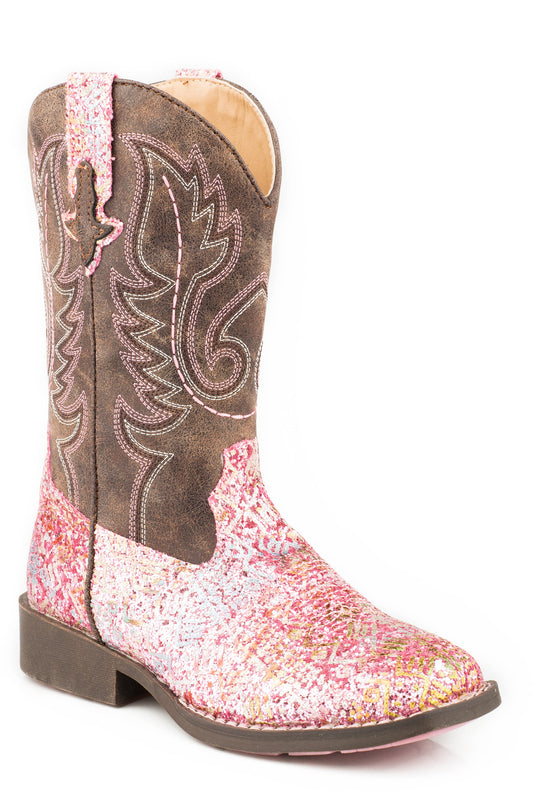 Little Girls Pink Southwest Glitter