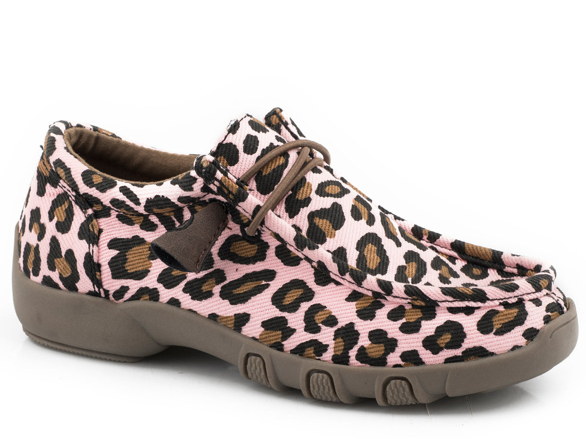 Little Girls Pink Leopard Canvas