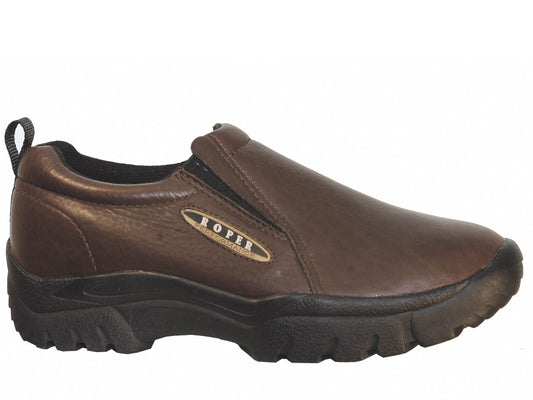 Mens Performance Slip On Bay Brown Tumbled Leather