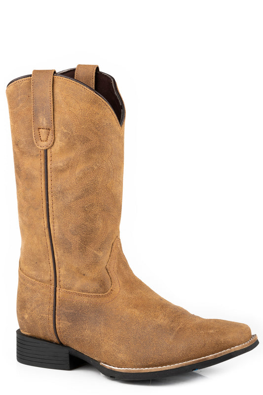 Mens Tan Oiled Suede Leather