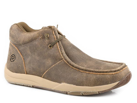 Mens Tan Tumbled Leather
