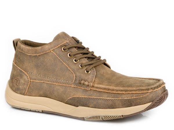 Mens Vintage Brown Leather Upper