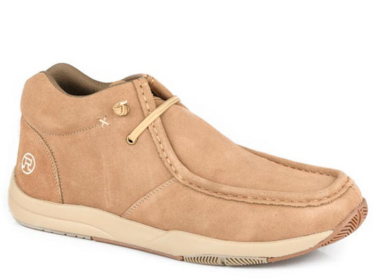 Mens Tan Cow Suede