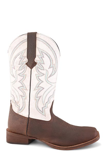 Womens Tan Vamp And White Shaft