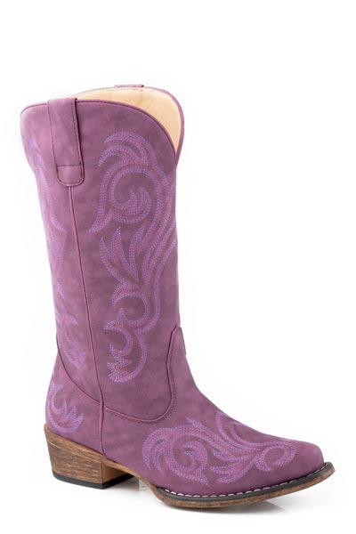 Womens 12inch Western With All Over Embroidery