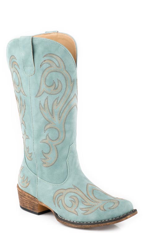 Womens 12inch Western With All Over Embroidery