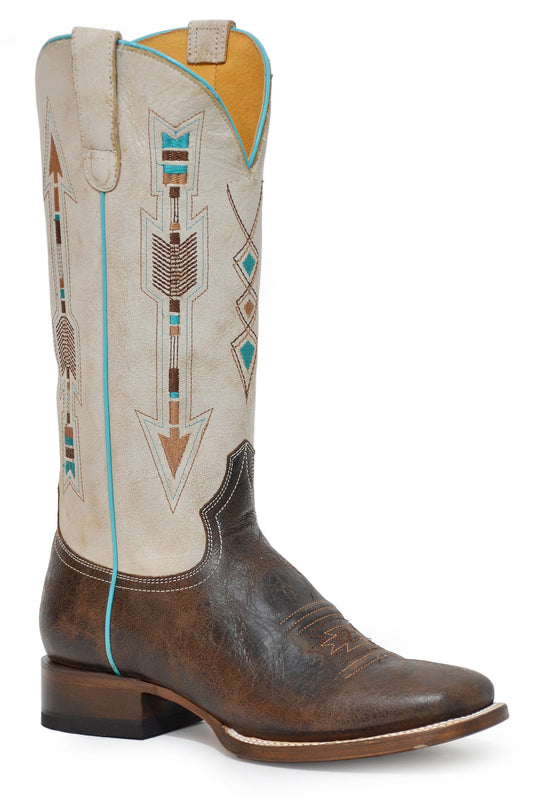 Womens Waxy Brown Leather Vamp