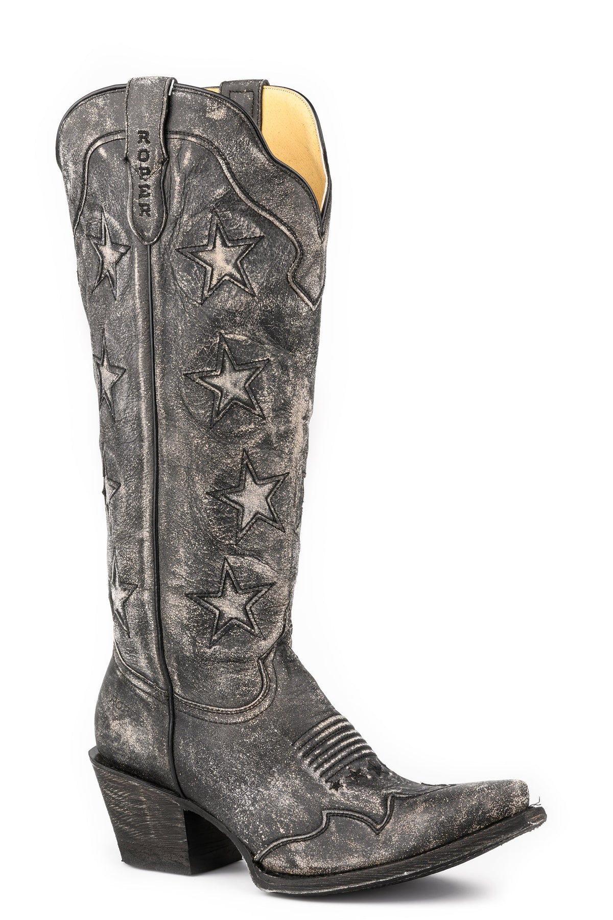 Womens Roper Stars Design Vintage Boots