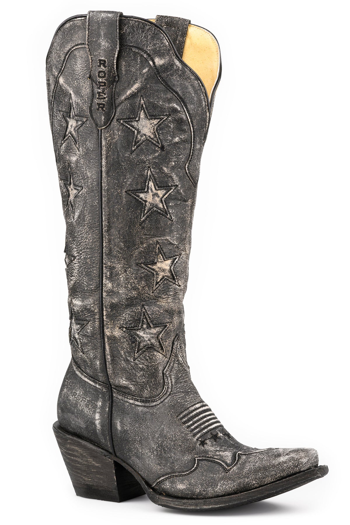 Womens Roper Stars Design Vintage Boots