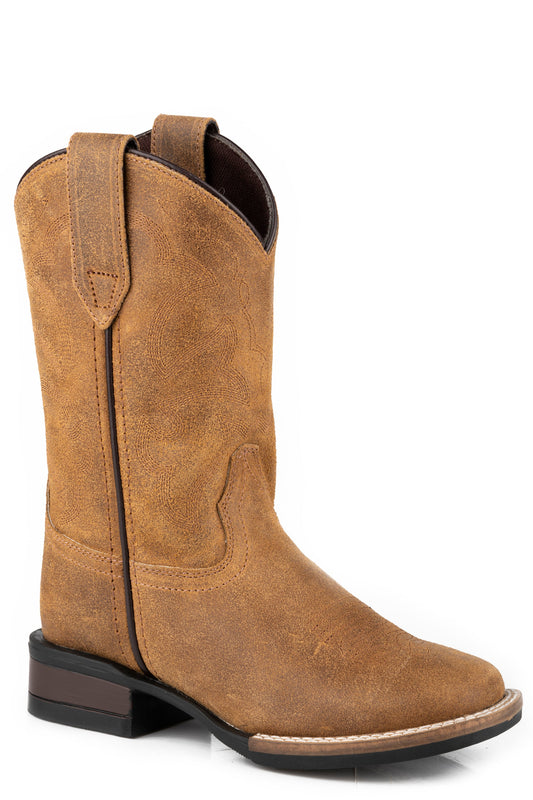 Big Boys Tan Oiled Suede Leather